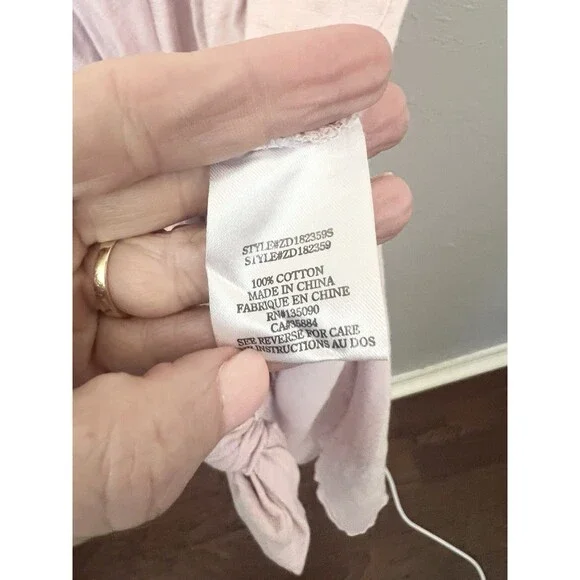 Z Supply Dress Women Medium Tank Lounge Sleeveless V-Neck Handkerchief Evereve - Picture 3 of 10